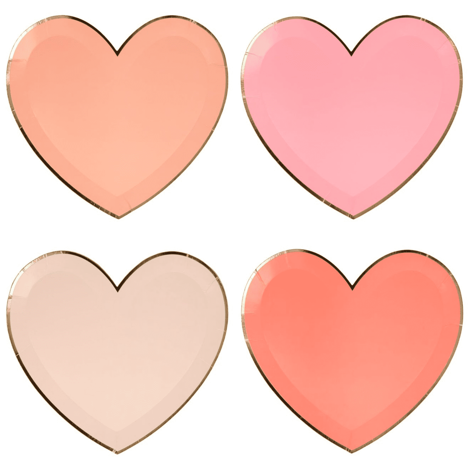 Pink Tone Large Heart Plates – Typo Market