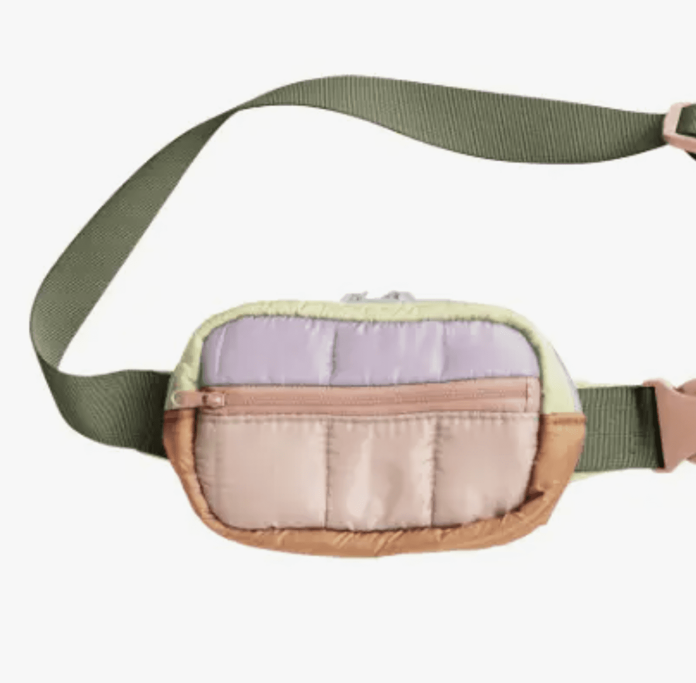 Candy Block Puffy Small Hip Bag