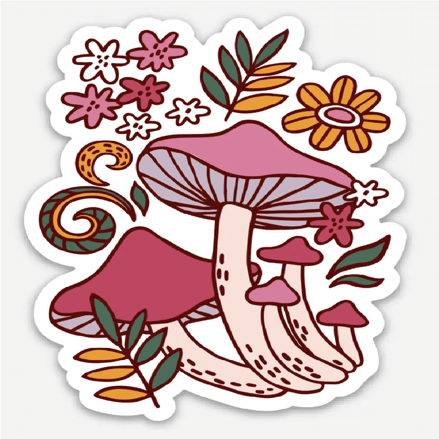 Mushrooms Sticker – Typo Market